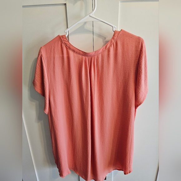 Liz Claiborne Coral Blouse 1X - Picture 3 of 3